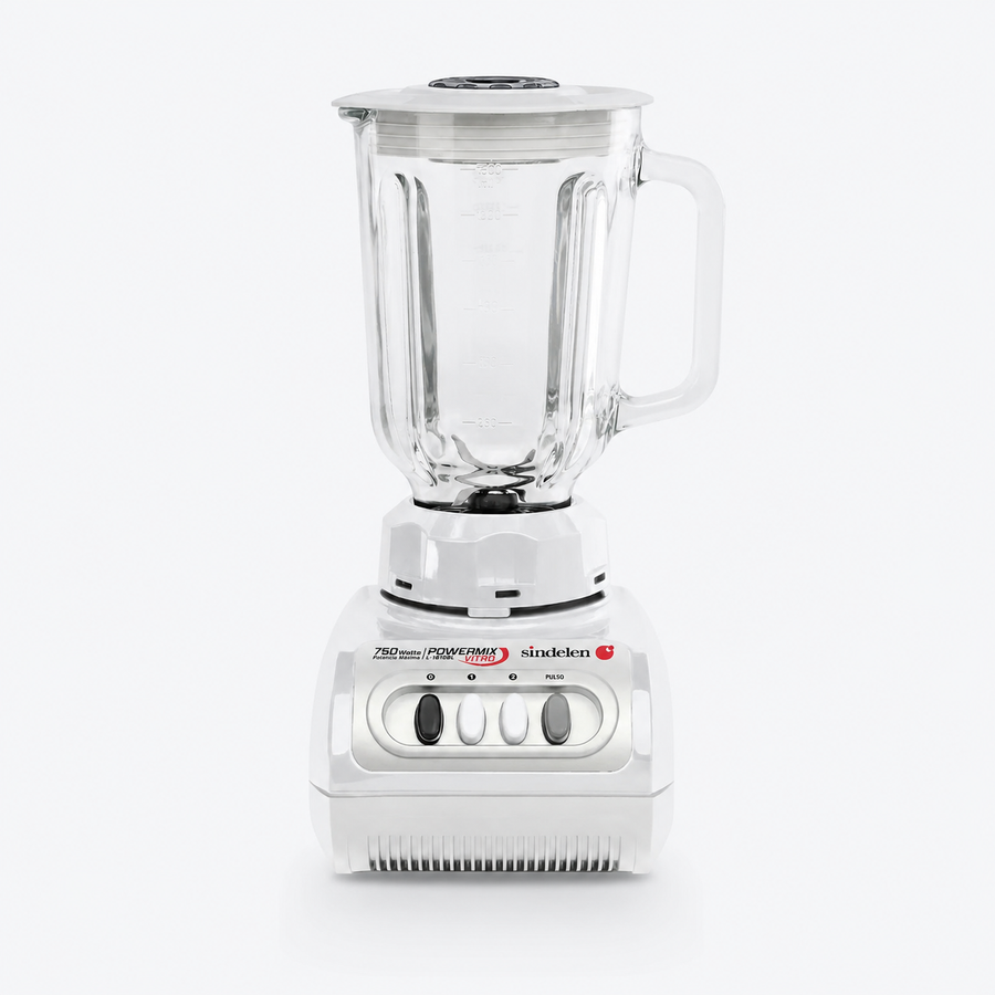 Licuadora Sindelen L-1610BL 750W con Jarro de Vidrio 1,5L | Blanca
