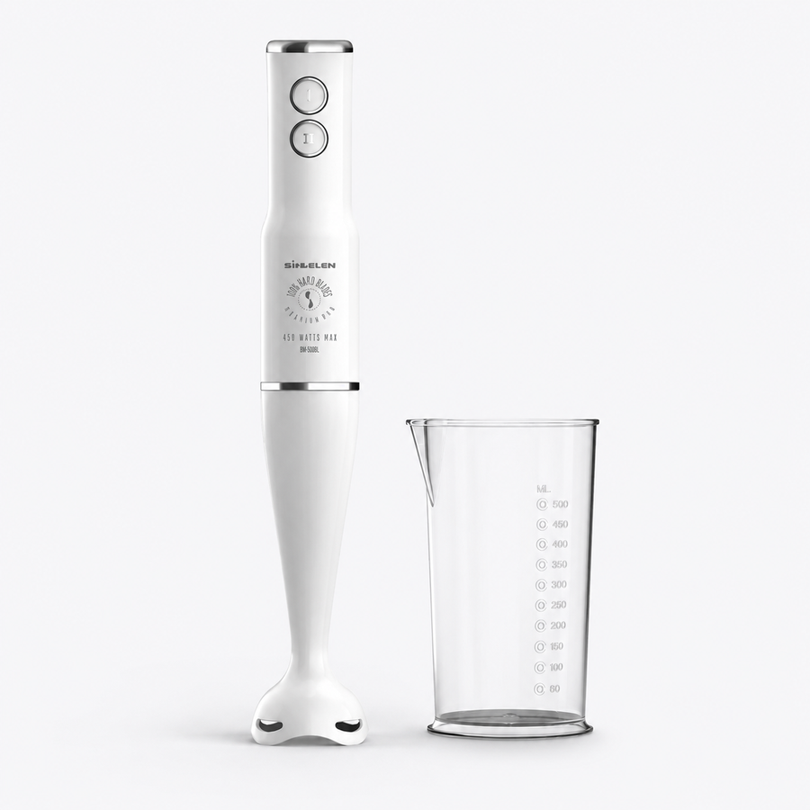Batidora de Inmersión Sindelen BM-500BL 450W con Vaso 500 ml