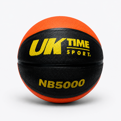 Balón de Básquetbol UKTIME N°5 NB5000 de Goma con Malla y Aguja