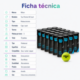 Pack Pelotas de Tenis Wilson Tour Premier All Court 24 Tarros 72 Unidades