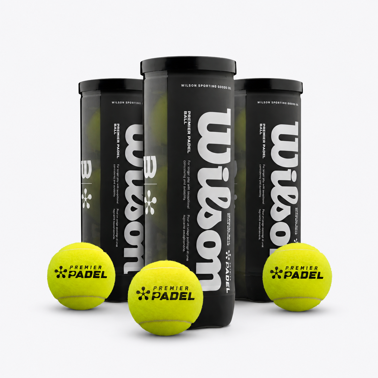 Pack Pelotas de Pádel Wilson Premier Padel 3 Tarros 9 Unidades