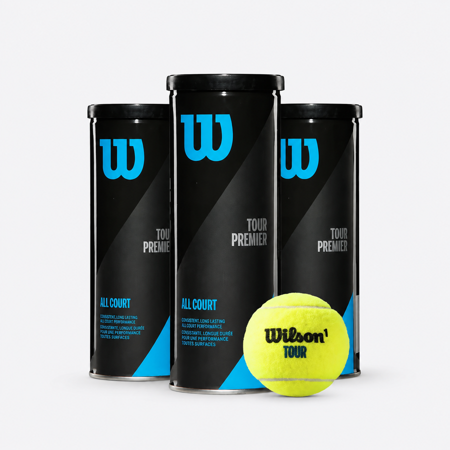 Pack Pelotas de Tenis Wilson Tour Premier All Court 3 Tarros 9 Unidades