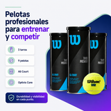 Pack Pelotas de Tenis Wilson Tour Premier All Court 3 Tarros 9 Unidades