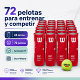 Pack Pelotas de Pádel Wilson X3 Performance 24 Tarros 72 Unidades