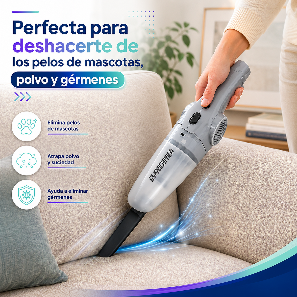 Aspiradora Ciclónica Sindelen AP-700GR 700W 2 en 1 con Filtro HEPA