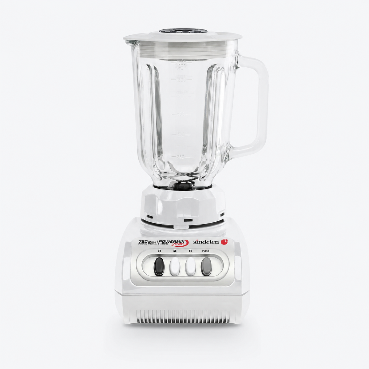 Licuadora Sindelen L-1610BL 750W con Jarro de Vidrio 1,5L | Blanca