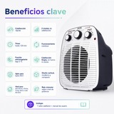 Termoventilador Sindelen TC-2200VT 1920W con Timer Apto para Baño IP21