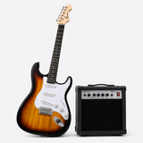 Pack Guitarra Eléctrica Mercury Stratocaster con Amplificador 15W y Accesorios | Sunburts