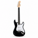 Pack Guitarra Eléctrica Mercury Stratocaster con Amplificador 15W y Accesorios | Negra