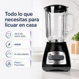 Licuadora Sindelen L-1600NG Vitromix 1,5L con Jarro de Vidrio