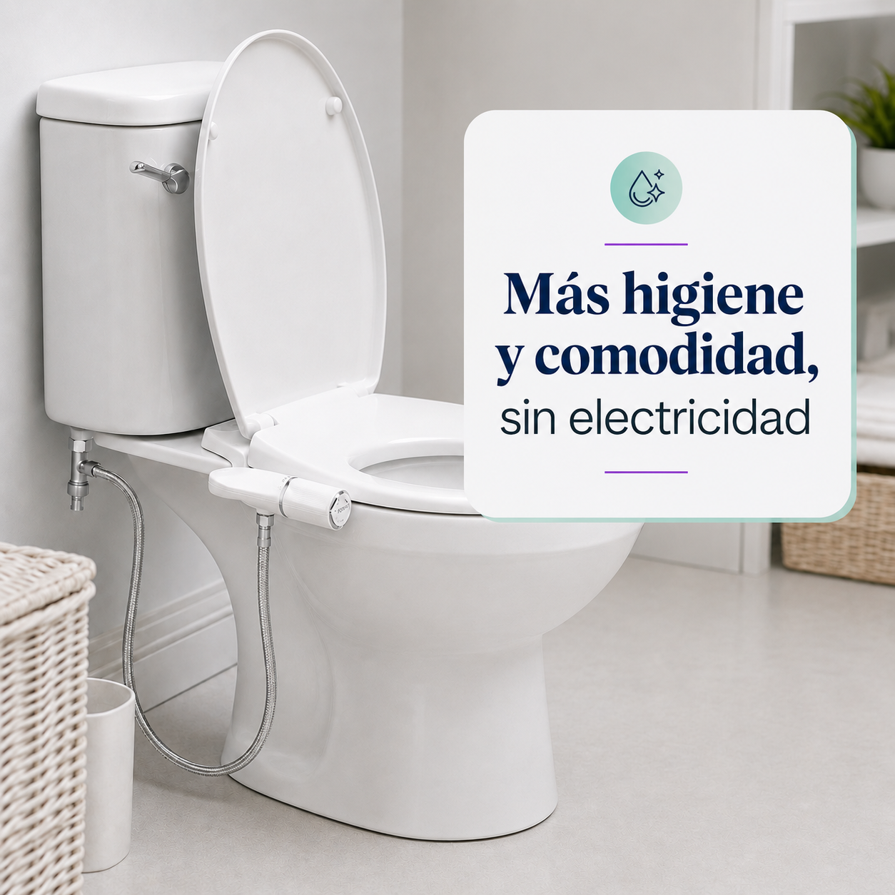 Bidet para WC AquaBreeze Niza Ajustable