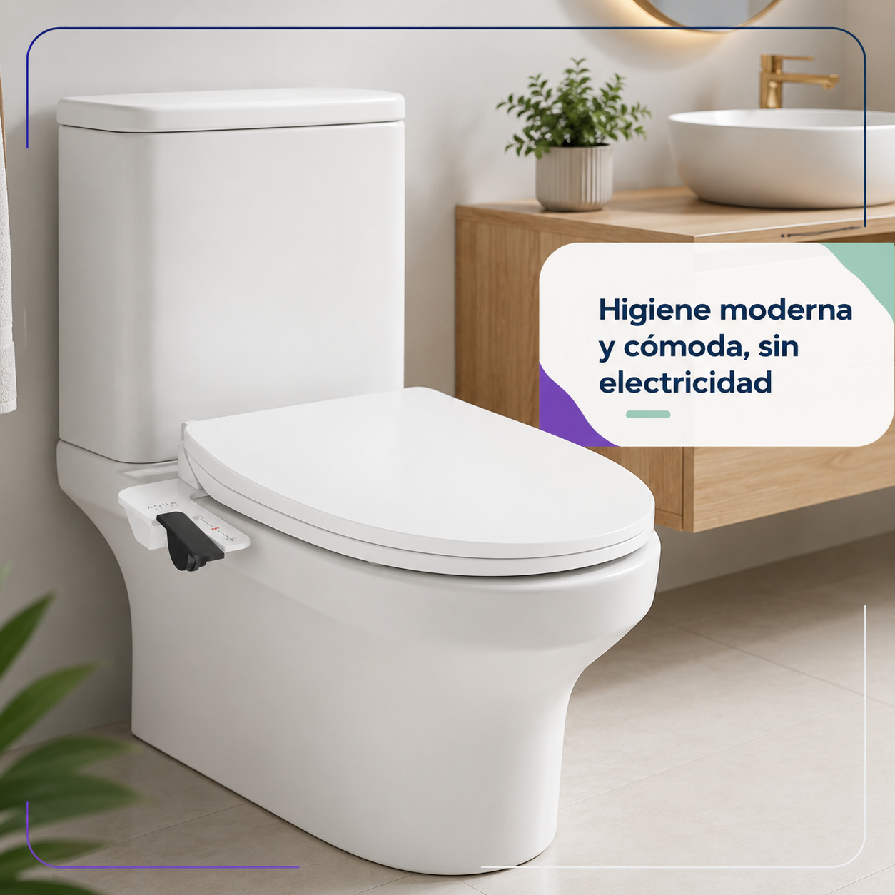 Bidet AquaBreeze Tokio para WC Con Palanca
