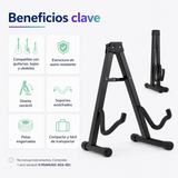 Atril Retráctil KYRAMUSIC KGS-001 Soporte para Guitarra Bajo y Ukelele