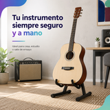 Atril Retráctil KYRAMUSIC KGS-001 Soporte para Guitarra Bajo y Ukelele