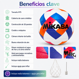 Balón de Vóleibol Playa Mikasa Beach Classic N°5 Blanco Azul Rosado