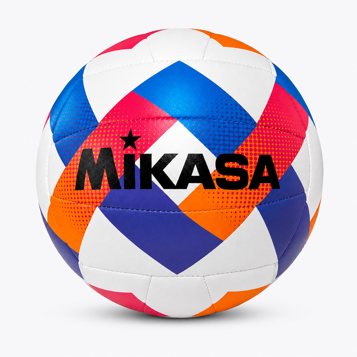Balón de Vóleibol Playa Mikasa Beach Classic N°5 Blanco Azul Rosado