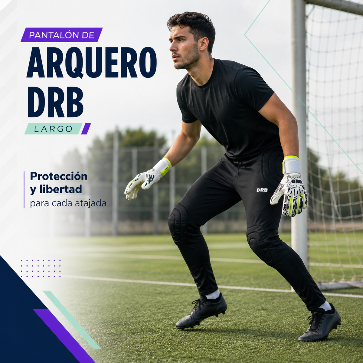 Pantalon de Arquero DRB Largo con Protección para Adultos y Niños