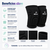 Rodillera Deportiva Mikasa Senior Professional SR con Acolchado