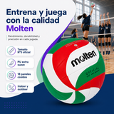 Balon de Voleibol Molten V5M-1500 Serve N°5 con Malla y Aguja