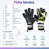 Guantes de Arquero DRB Striker con Látex Alemán y Férulas Removibles | Volt