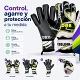 Guantes de Arquero DRB Striker con Látex Alemán y Férulas Removibles | Volt