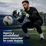 Guantes de Arquero DRB Striker con Látex Alemán y Férulas Removibles | Verde