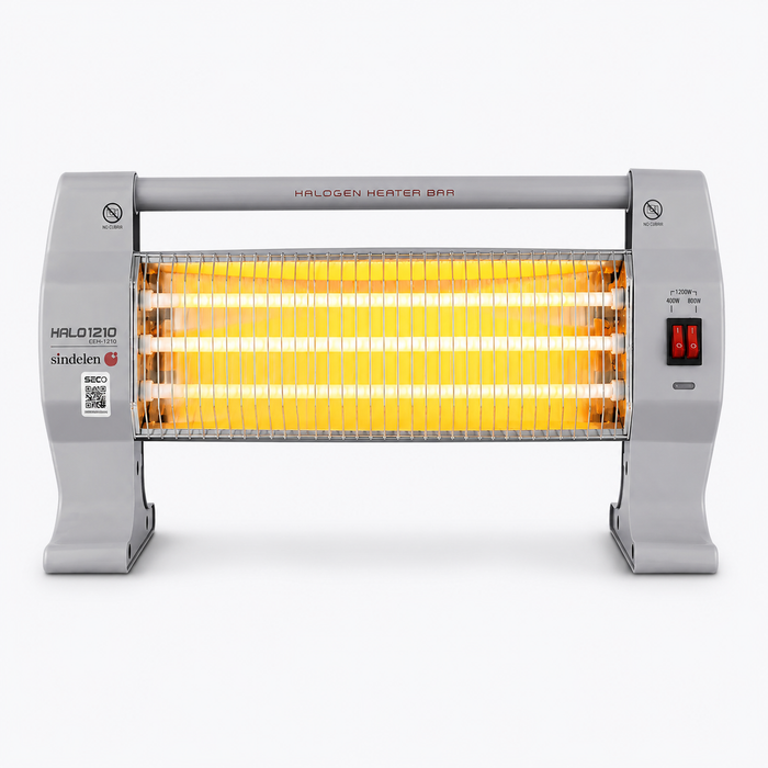 Estufa Halógena Sindelen EEH-1210GR 1200W con 3 Niveles