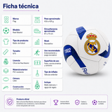Balón de Fútbol Flag Real Madrid N°5 Licencia Oficial