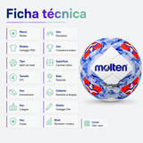 Balón Futsal Molten Vantaggio 1900 N°4 con Malla y Aguja