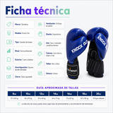 Guantes de Boxeo Olymphus Knock Out Semi Profesionales | Azul