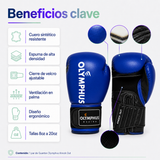 Guantes de Boxeo Olymphus Knock Out Semi Profesionales | Azul