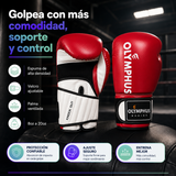 Guantes de Boxeo Olymphus Knock Out Semi Profesionales | Rojo