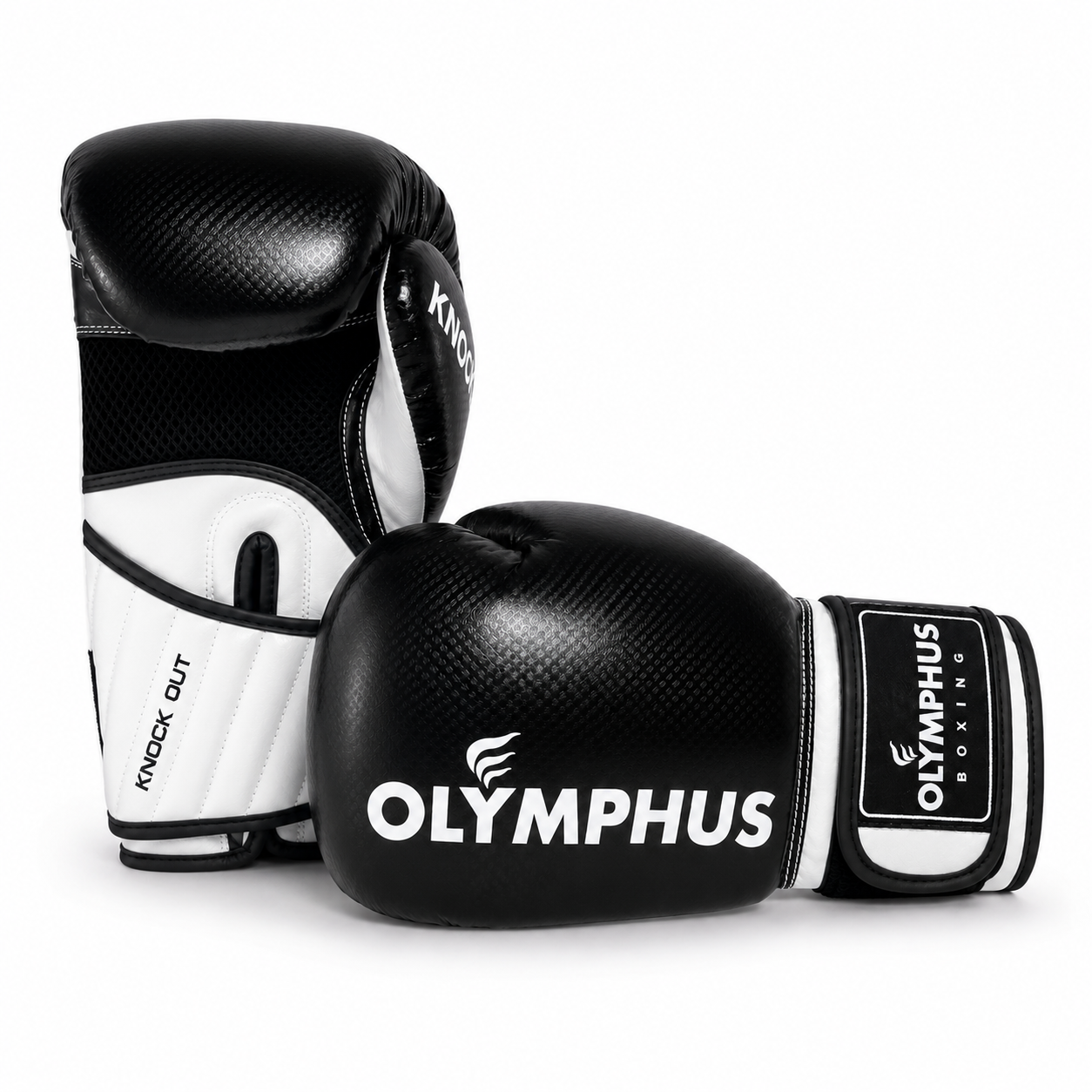 Guantes de Boxeo Olymphus Knock Out Semi Profesionales | Negro