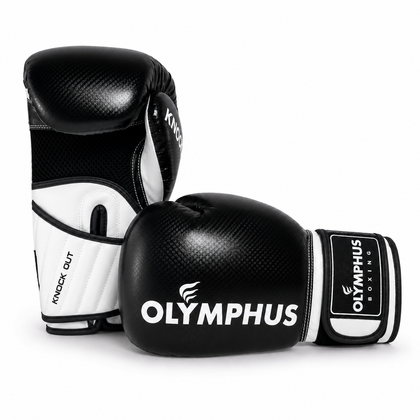Guantes de Boxeo Olymphus Knock Out Semi Profesionales | Negro
