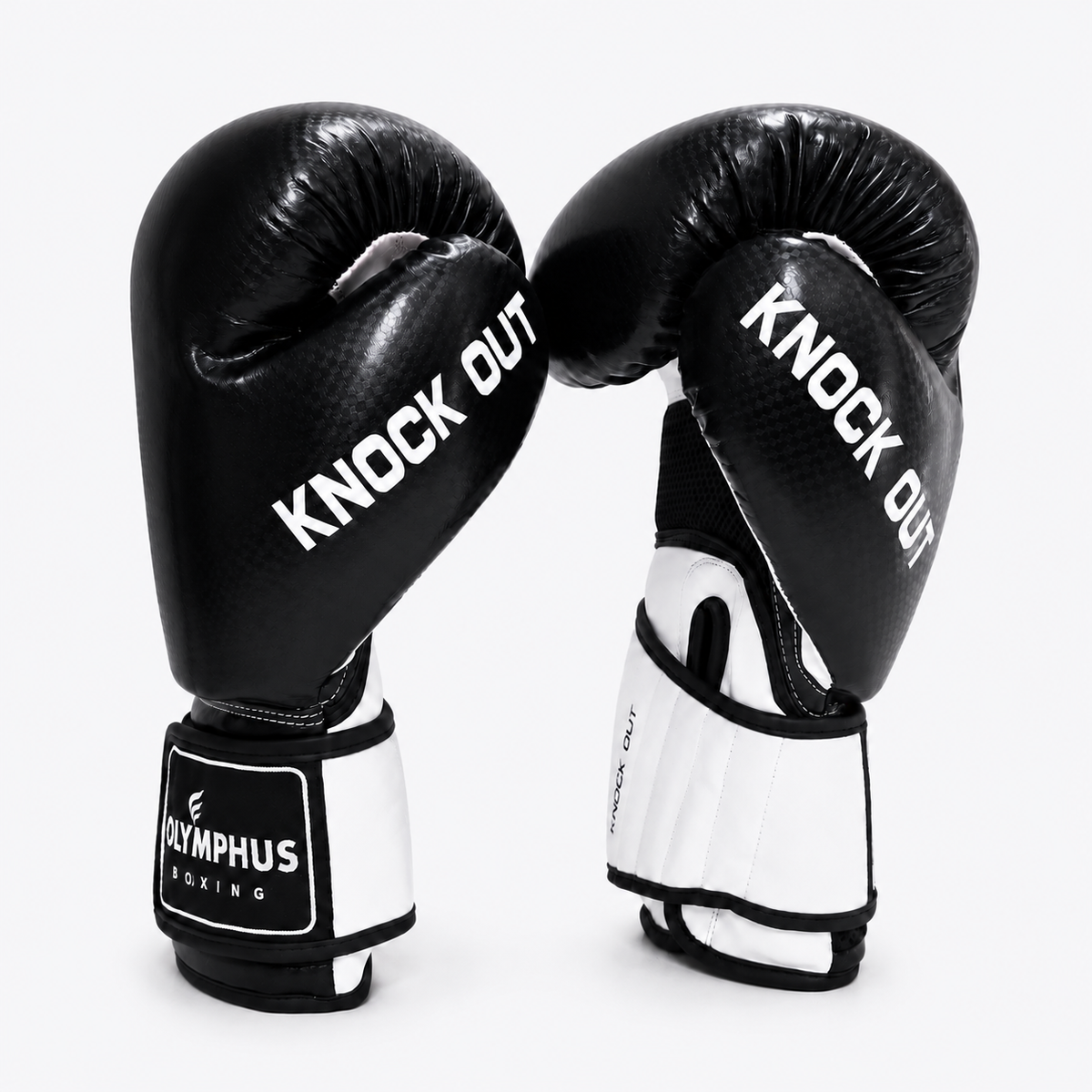 Guantes de Boxeo Olymphus Knock Out Semi Profesionales | Negro