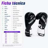 Guantes de Boxeo Olymphus Knock Out Semi Profesionales | Negro