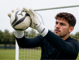 Guantes de Arquero Train TRIFÓN Látex Alemán 4mm con Férulas Extraíbles | Blanco