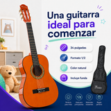 Guitarra Acústica Infantil Mercury MCG34 34” Natural con Funda