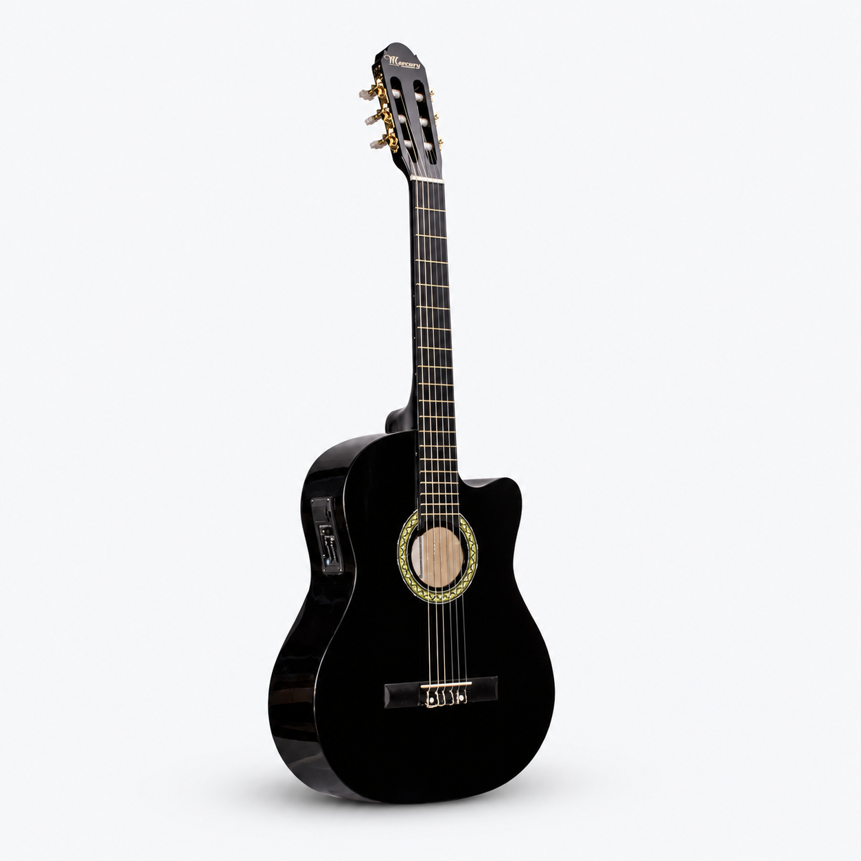Guitarra Electroacústica Mercury MEAN1 39” Negra con EQ 3 Bandas