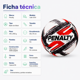 Balón de Fútbol Campo Penalty Líder XXVI N°5 Ultra Fusion | Negro/Rojo