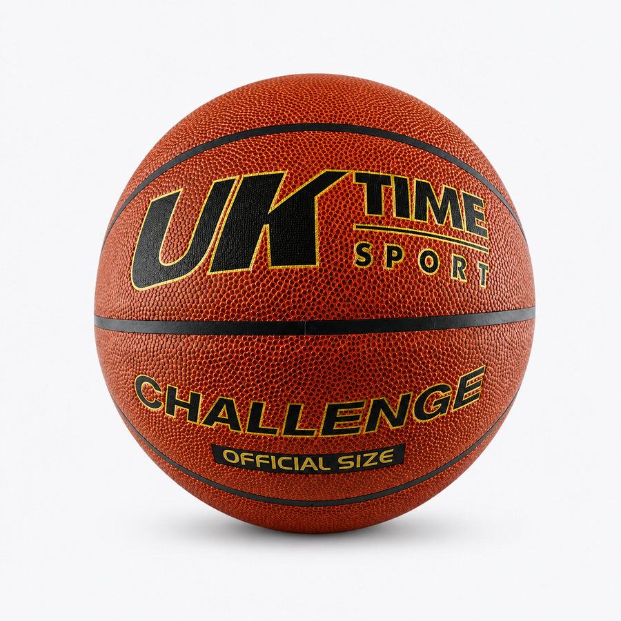 Pelota de Básquetbol UKTime Challenge N°7 PU con Malla y Aguja