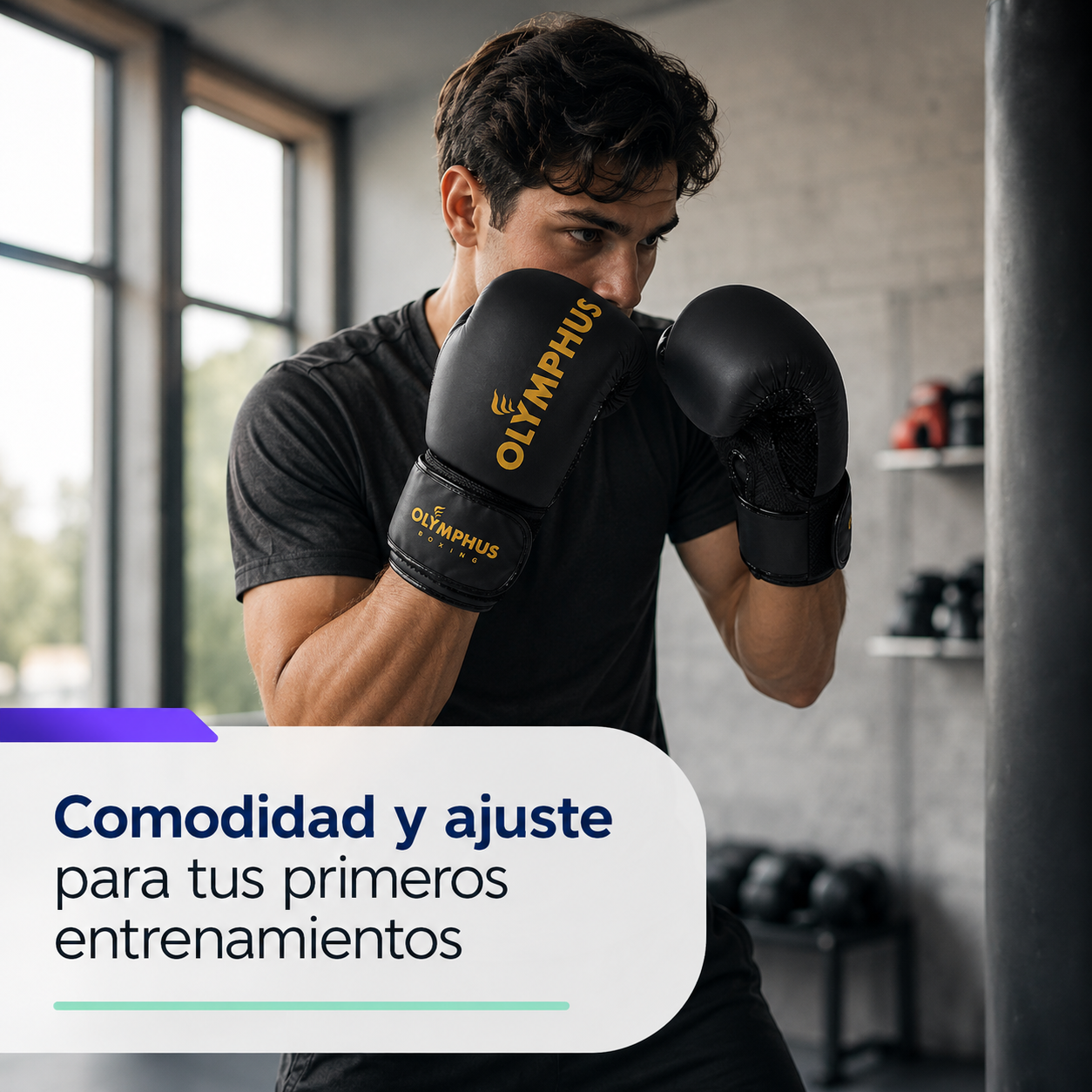 Guantes de Boxeo Olymphus Creed para Entrenamiento y Saco