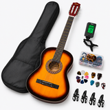 Guitarra Acustica Epic Sunburst 38” con Funda, Afinador y Uñetas