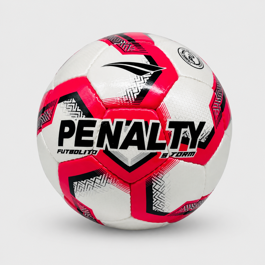 Balón de Futbolito Penalty Storm XXV N°4 PU Cosido a Mano | Rojo