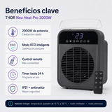Termoventilador Eléctrico THOR Neo Heat Pro 2000W con Control Remoto e IP21