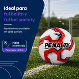 Balón de Futbolito/ Futbol7 Penalty Storm XXV N°5 PU Cosido a Mano | Rojo