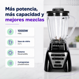 Licuadora Sindelen L-26000NG Reverso Mix 1000W con Vaso de Vidrio 2,2 Litros