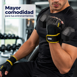 Guantes Fitness DRB Greco Negros con Velcro para Entrenamiento