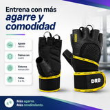 Guantes Fitness DRB Greco Negros con Velcro para Entrenamiento