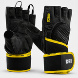 Guantes Fitness DRB Greco Negros con Velcro para Entrenamiento